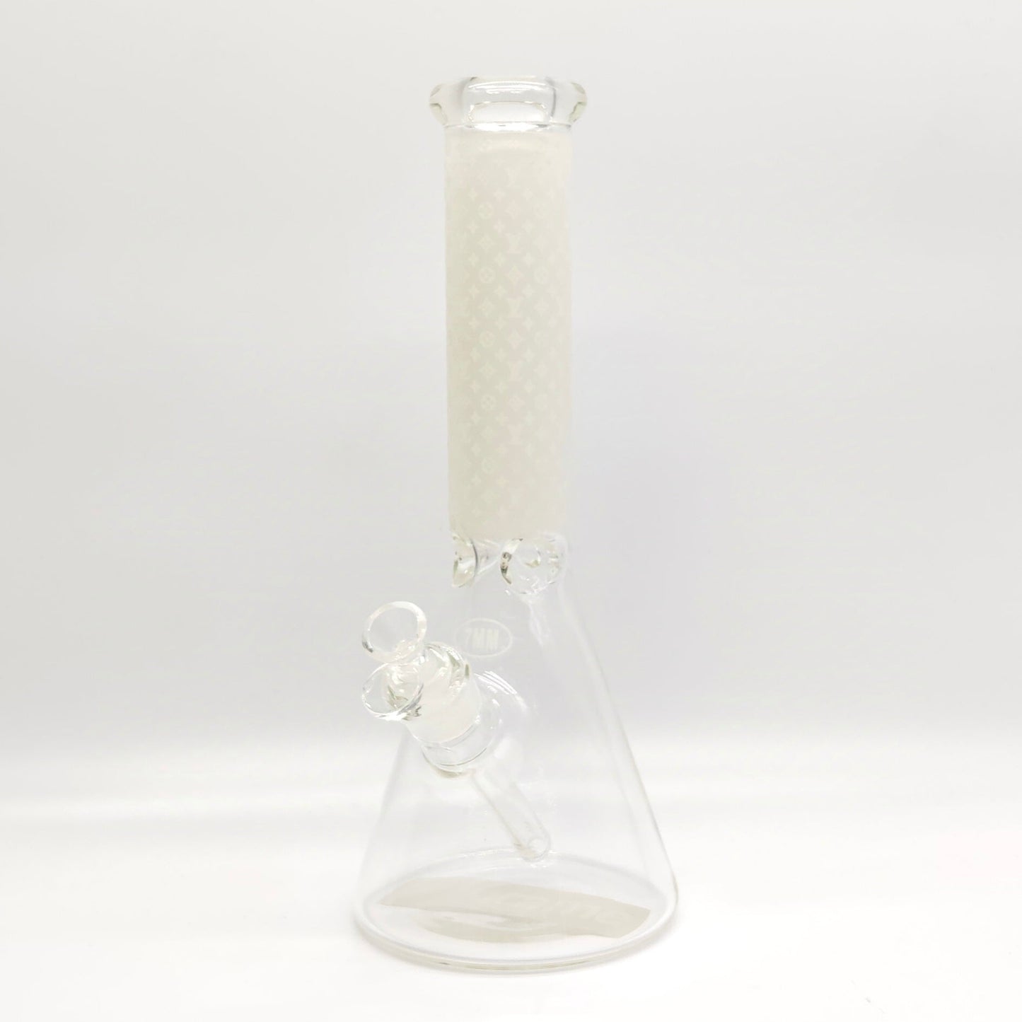 14" Stylish Designed 7mm Glow in the dark Glass Bong