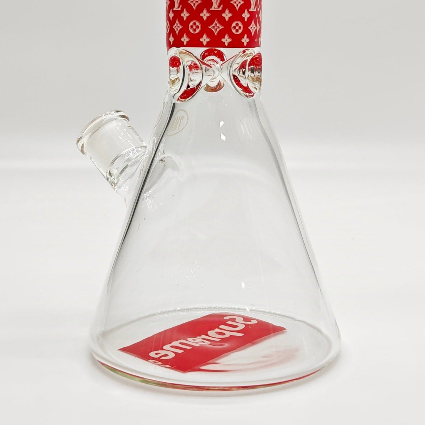 14" Stylish Designed 7mm Glow in the dark Glass Bong