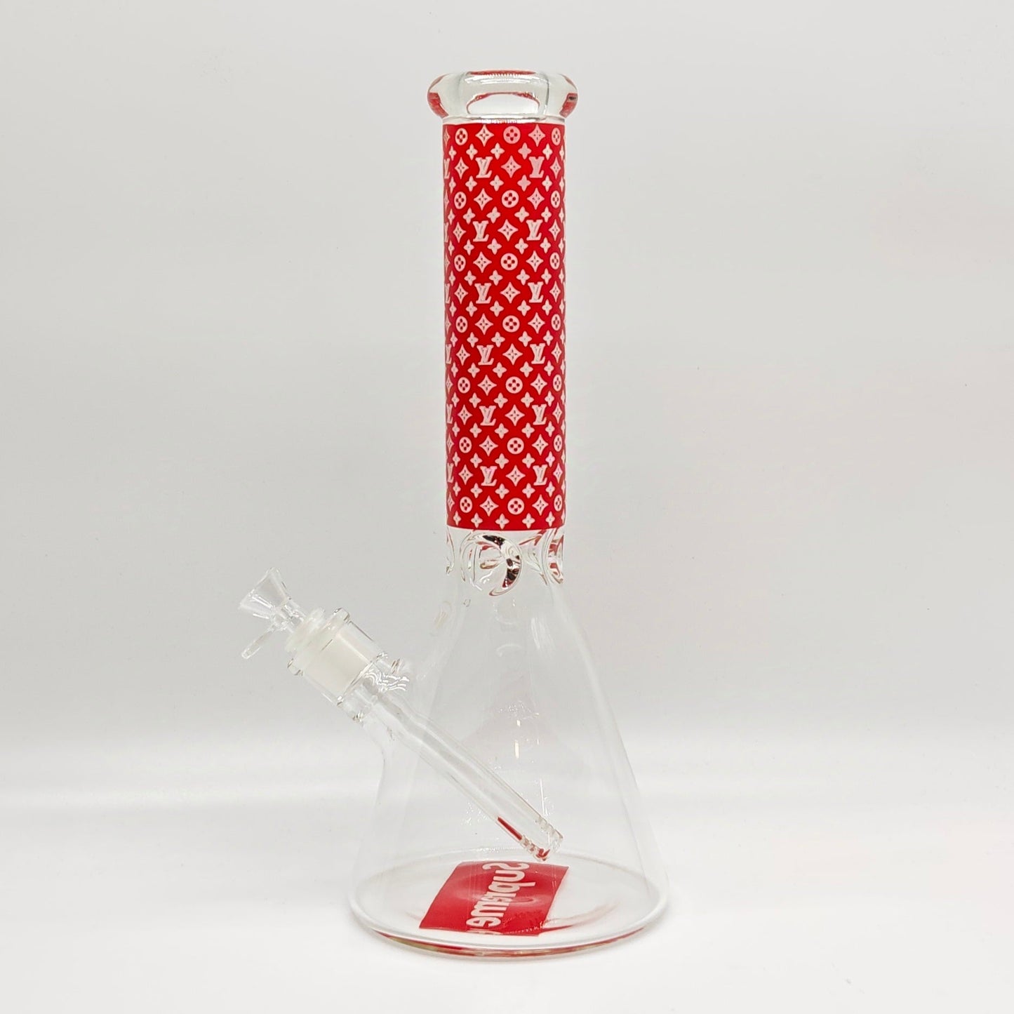 14" Stylish Designed 7mm Glow in the dark Glass Bong