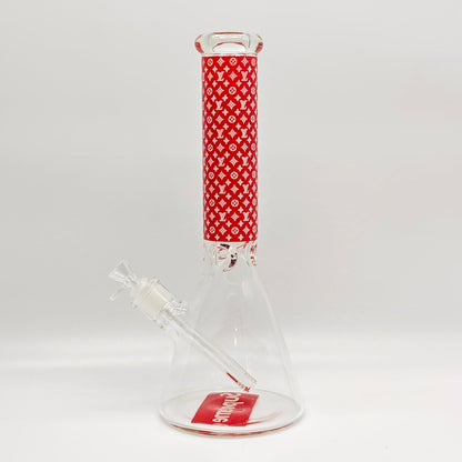 14" Stylish Designed 7mm Glow in the dark Glass Bong
