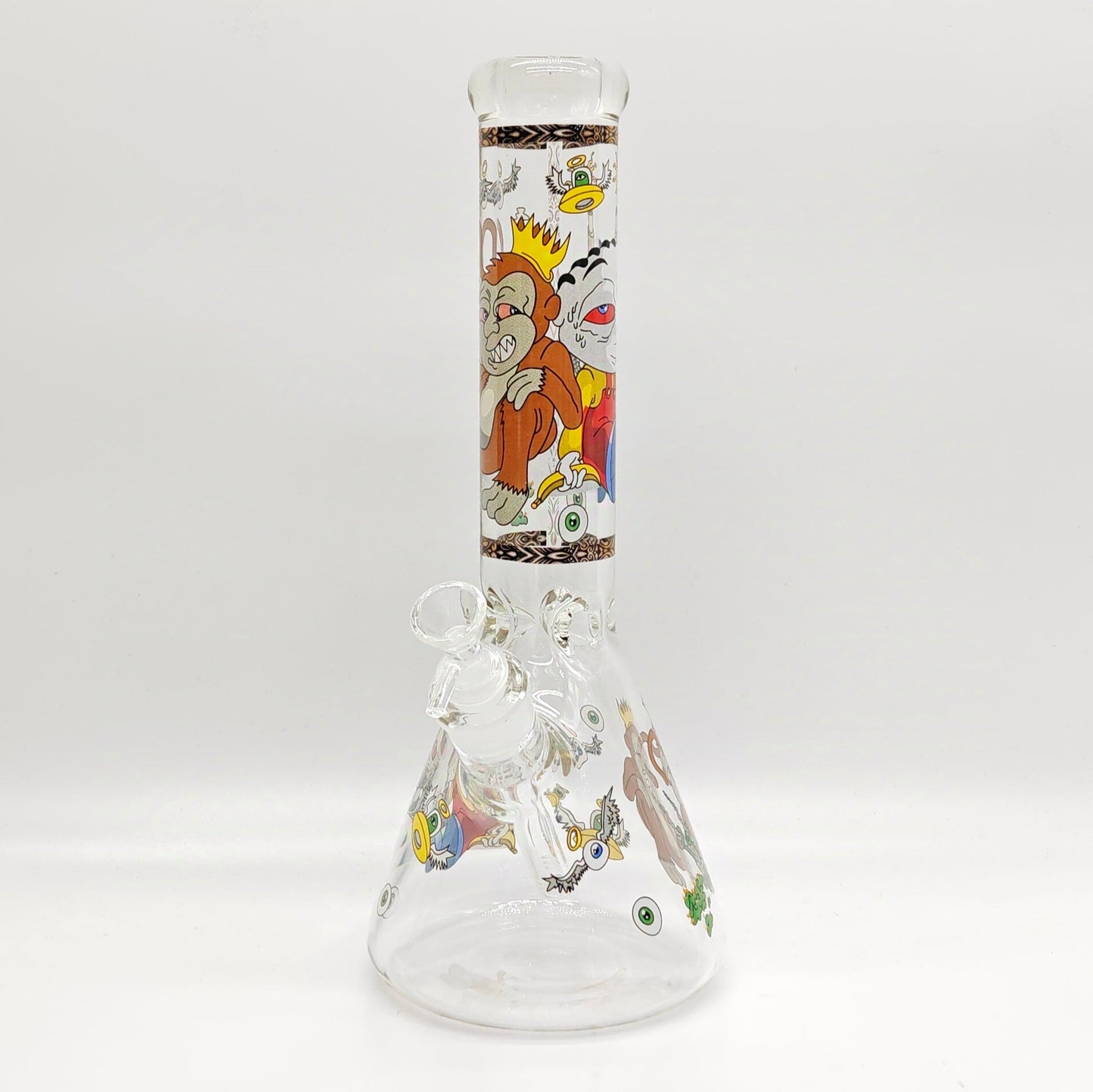 14" 7mm Novelty Design Beaker Glass Bong