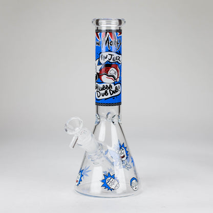 10" Comic Blast Glow in the dark Glass Bong