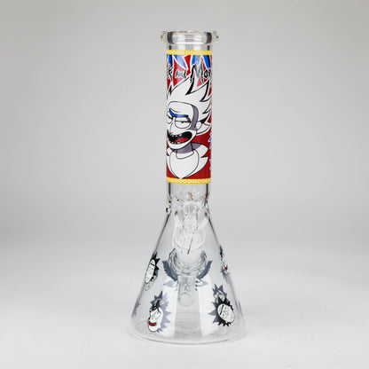 10" Comic Blast Glow in the dark Glass Bong
