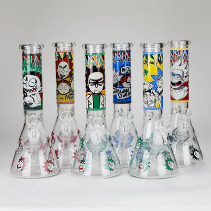10" Comic Blast Glow in the dark Glass Bong