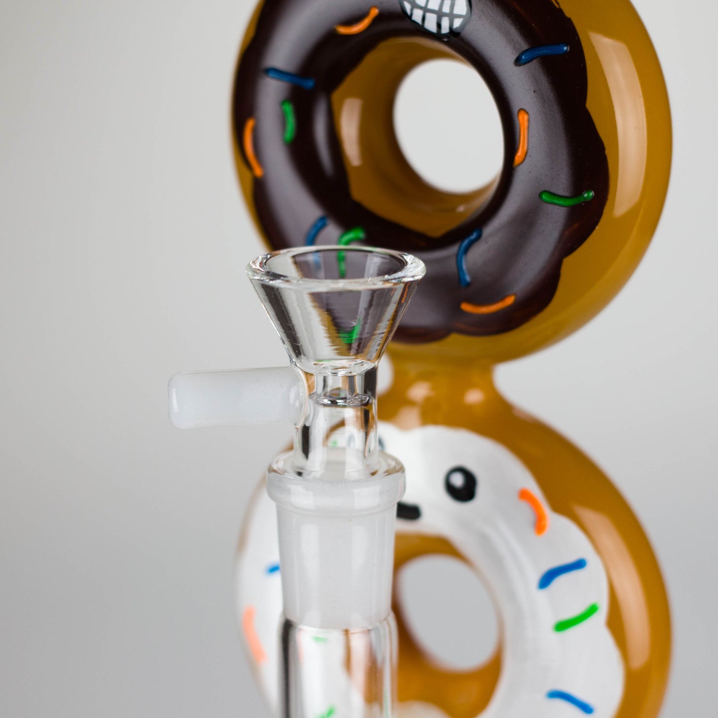 8.75" Double Donut Glass Bong