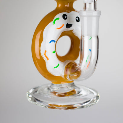 8.75" Double Donut Glass Bong