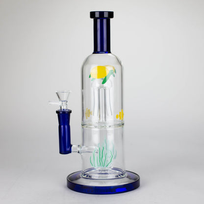 10.5" Tropical Ocean Glass Bong