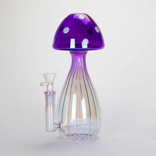 8.75" Mushroom Glass Bong