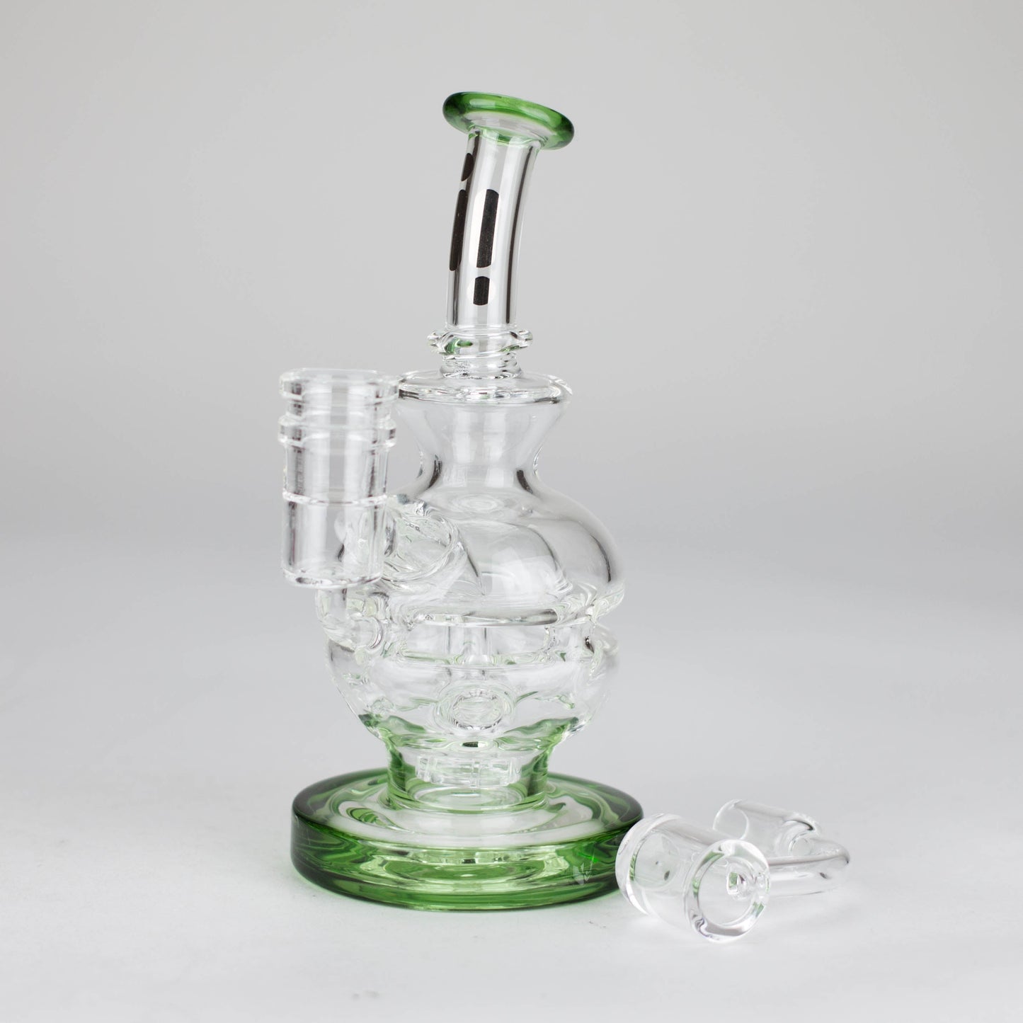 Infyniti | 6" Double glass recycle rig with shower head diffuser [GP1935]_6