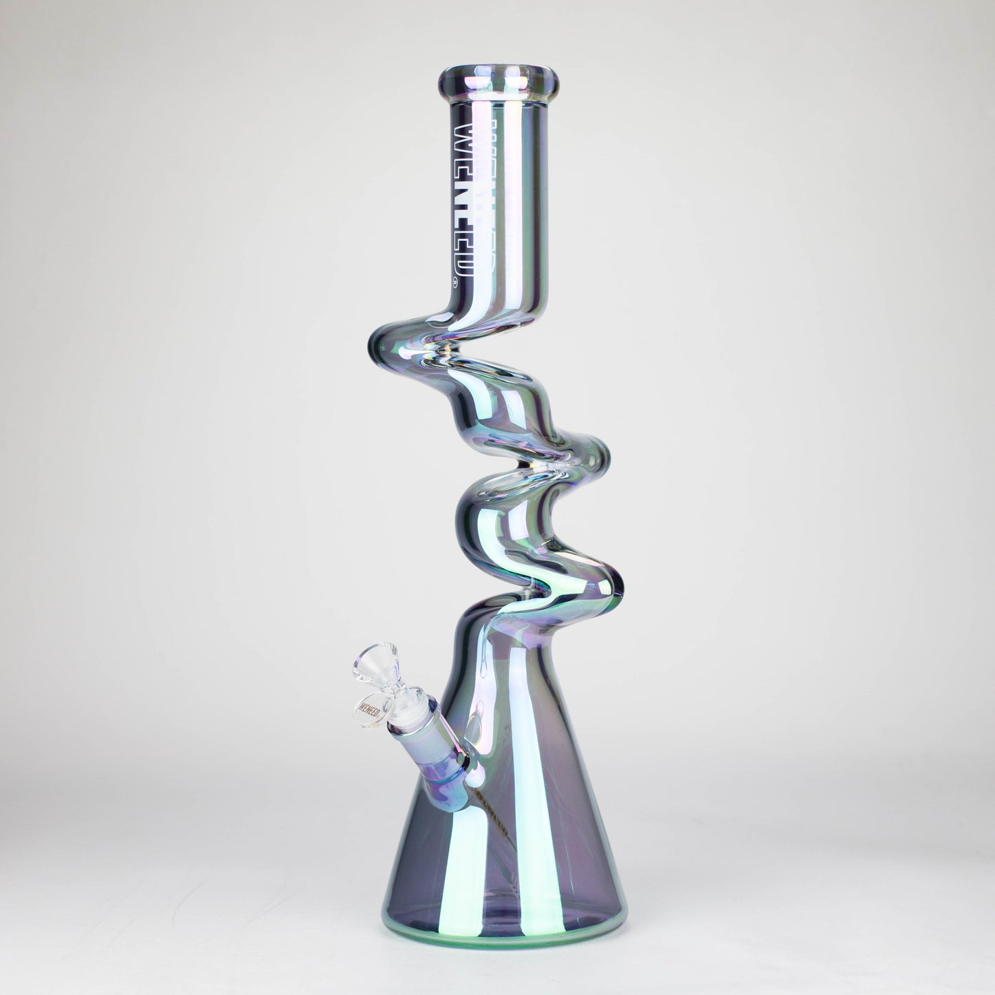 WENEED | 17.5" Iridescent Ripple Glass Bong_6