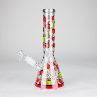 10" Glass Bong With Fruit Design_1