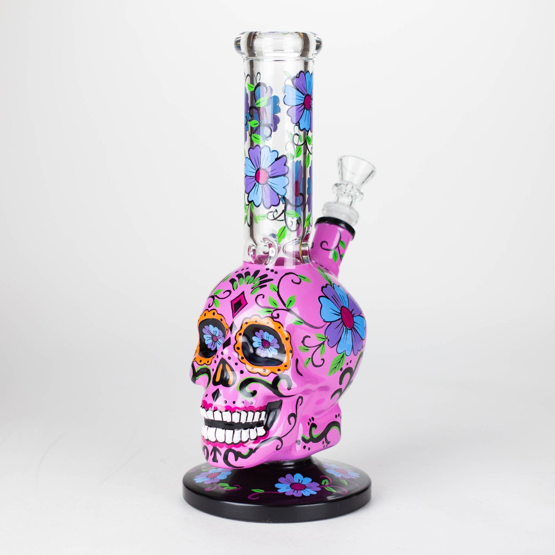 10" Sugar Skull-Themed glass bong [SK Series]_7