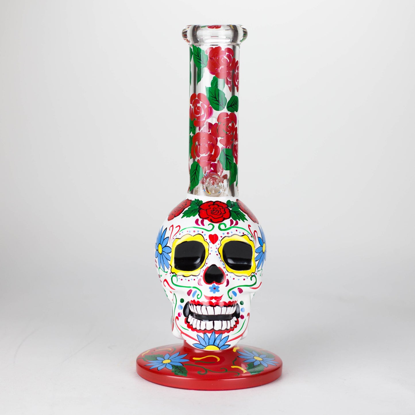 10" Sugar Skull-Themed glass bong [SK Series]_11