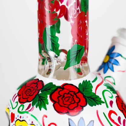 10" Sugar Skull-Themed glass bong [SK Series]_12