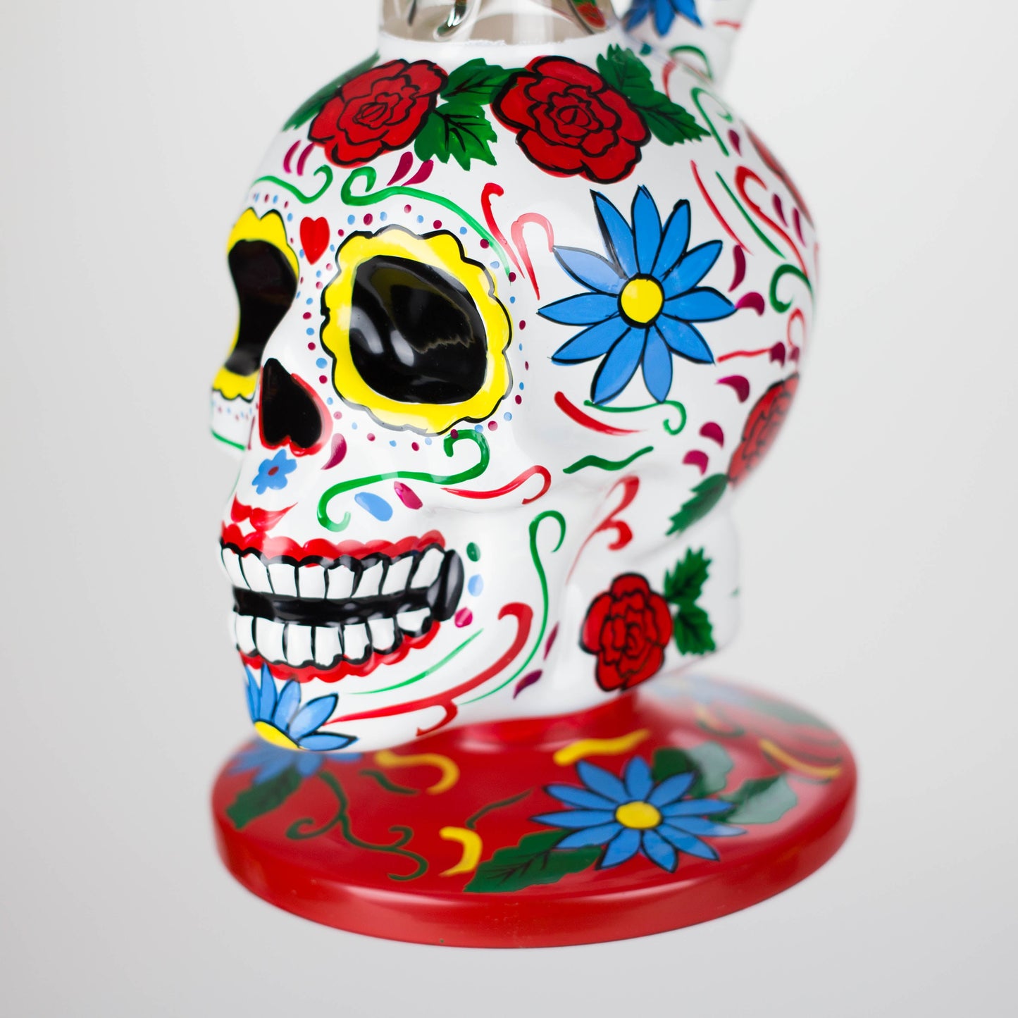 10" Sugar Skull-Themed glass bong [SK Series]_1