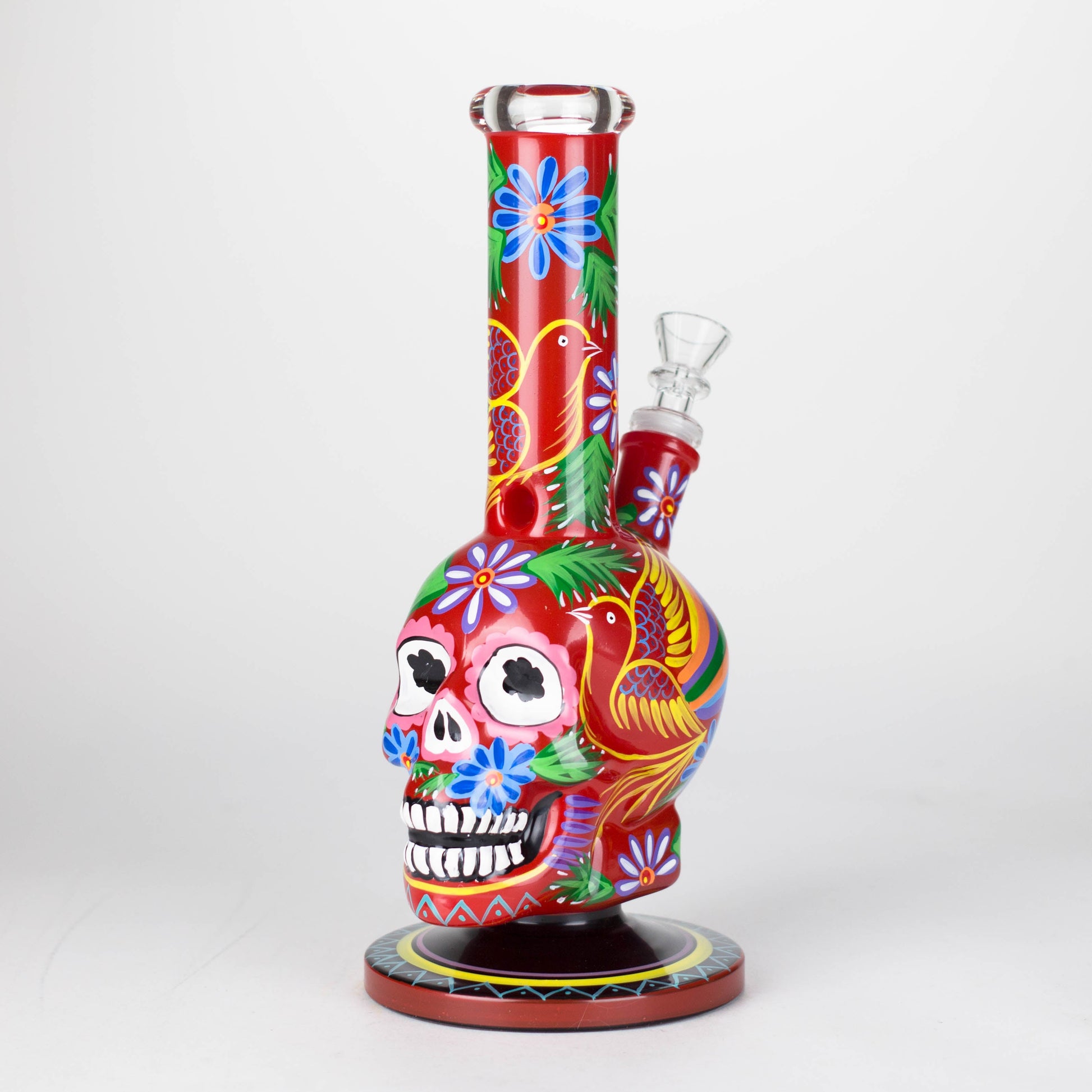 10" Sugar Skull-Themed glass bong [SK Series]_9