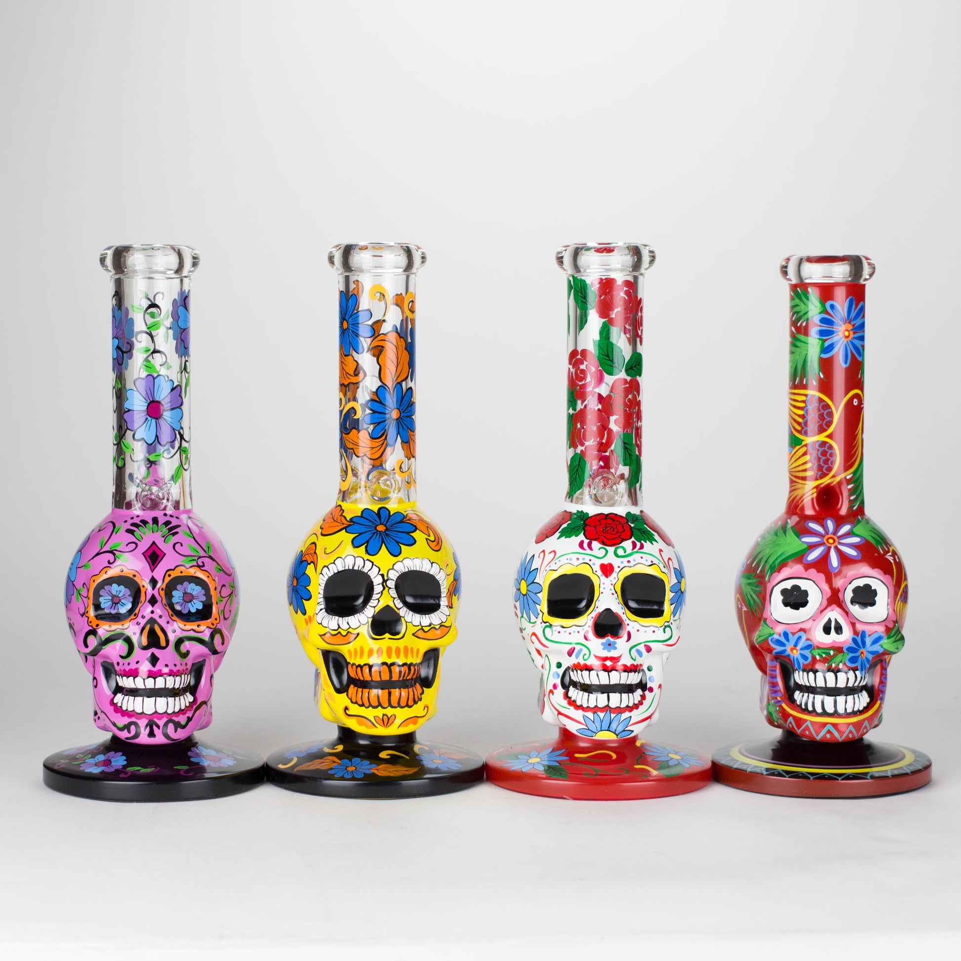 10" Sugar Skull-Themed glass bong [SK Series]_5