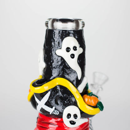 9" Pirate-Themed Sugar Skull Glass Bong [SK20]_3