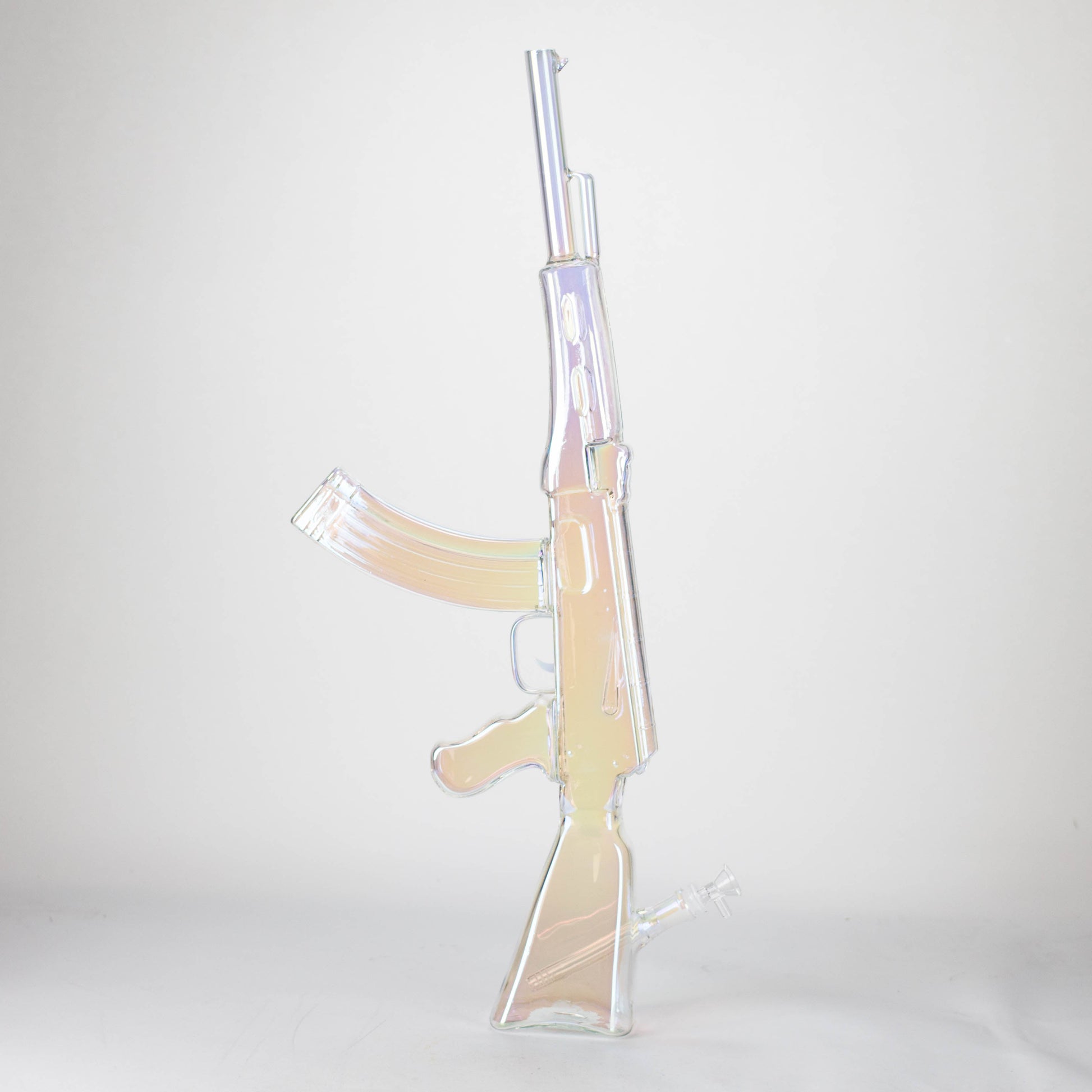 27" Electroplated AK-47 Design Glass Bong with Display Stand [GU001]_4