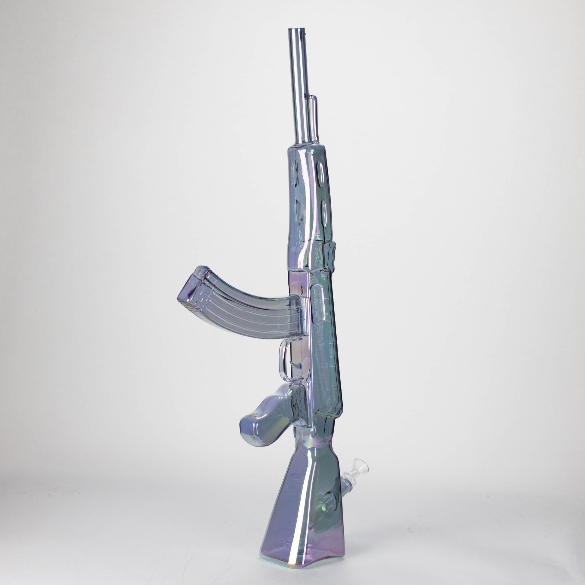 27" Electroplated AK-47 Design Glass Bong with Display Stand [GU001]_6