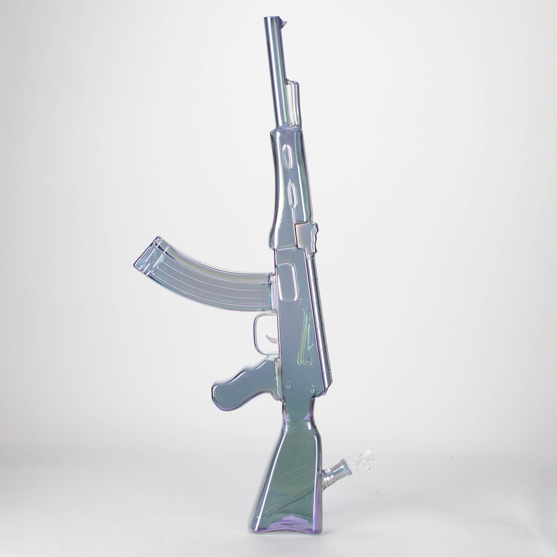 27" Electroplated AK-47 Design Glass Bong with Display Stand [GU001]_7