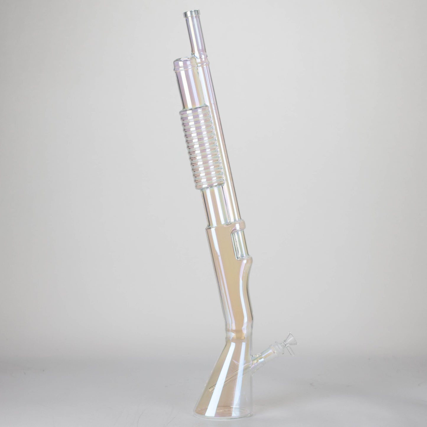 27" Electroplated Shotgun Design Glass Bong with Display Stand [GU004]_4