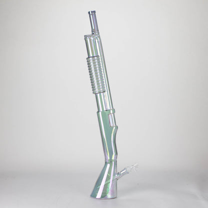 27" Electroplated Shotgun Design Glass Bong with Display Stand [GU004]_3