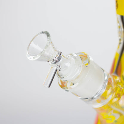 14" 7mm Glass Bong With Heart Design