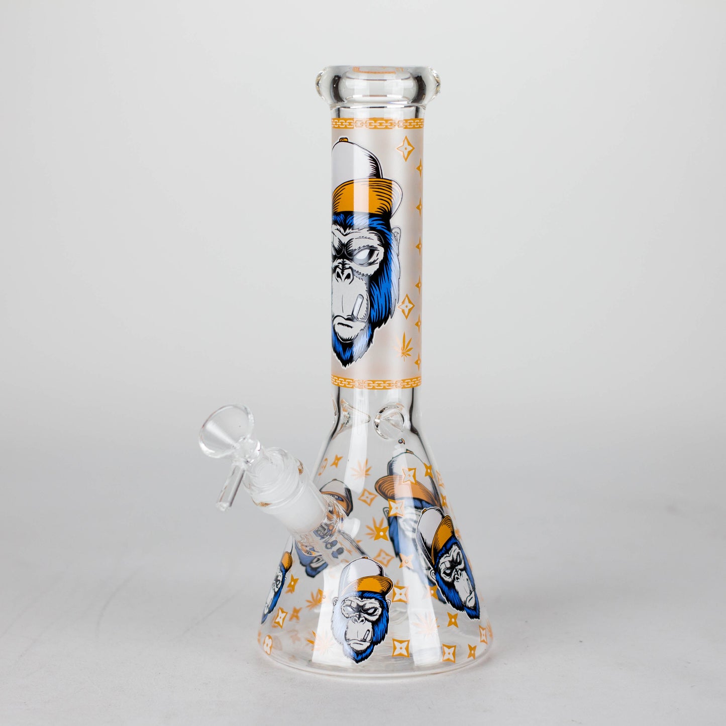 10" Gorilla Designs Glow In The Dark beaker bong In the Box