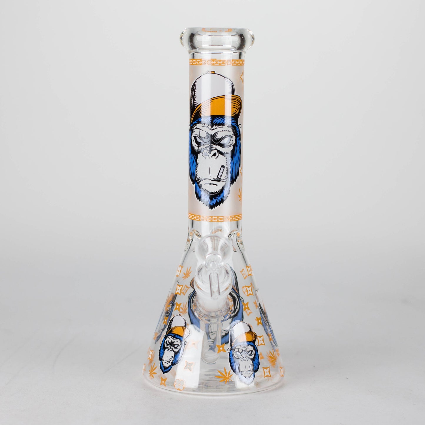 10" Gorilla Designs Glow In The Dark beaker bong In the Box