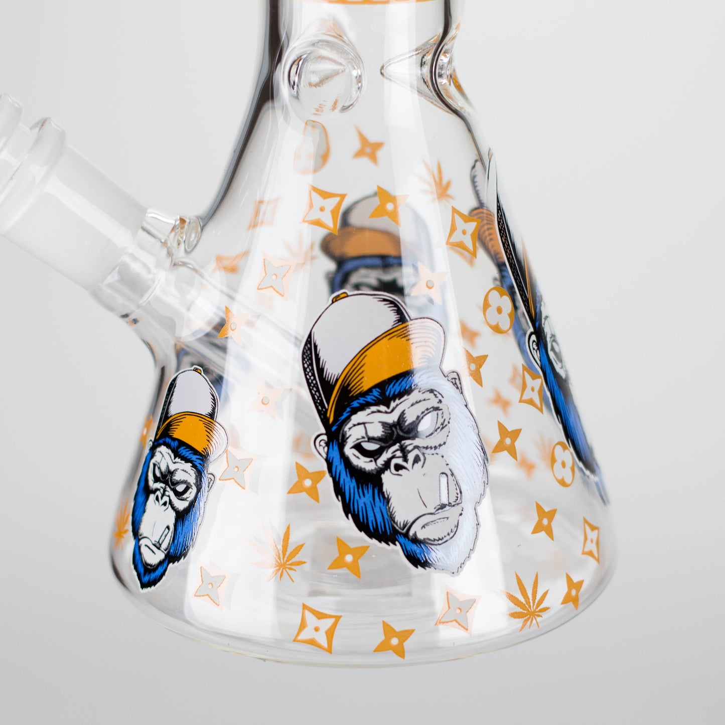 10" Gorilla Designs Glow In The Dark beaker bong In the Box