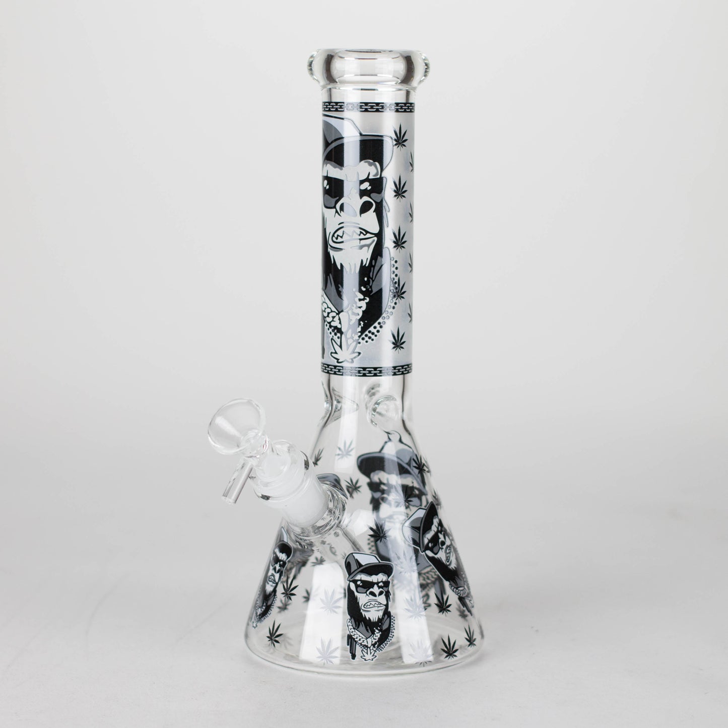 10" Gorilla Designs Glow In The Dark beaker bong In the Box