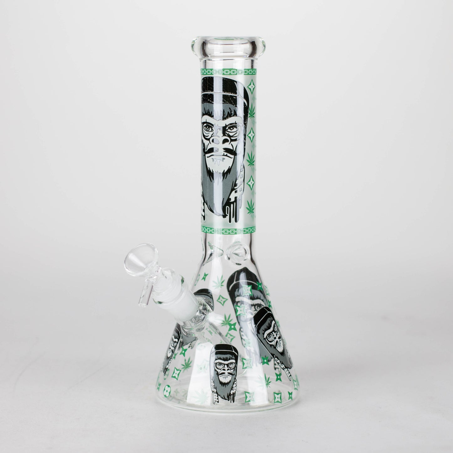 10" Gorilla Designs Glow In The Dark beaker bong In the Box