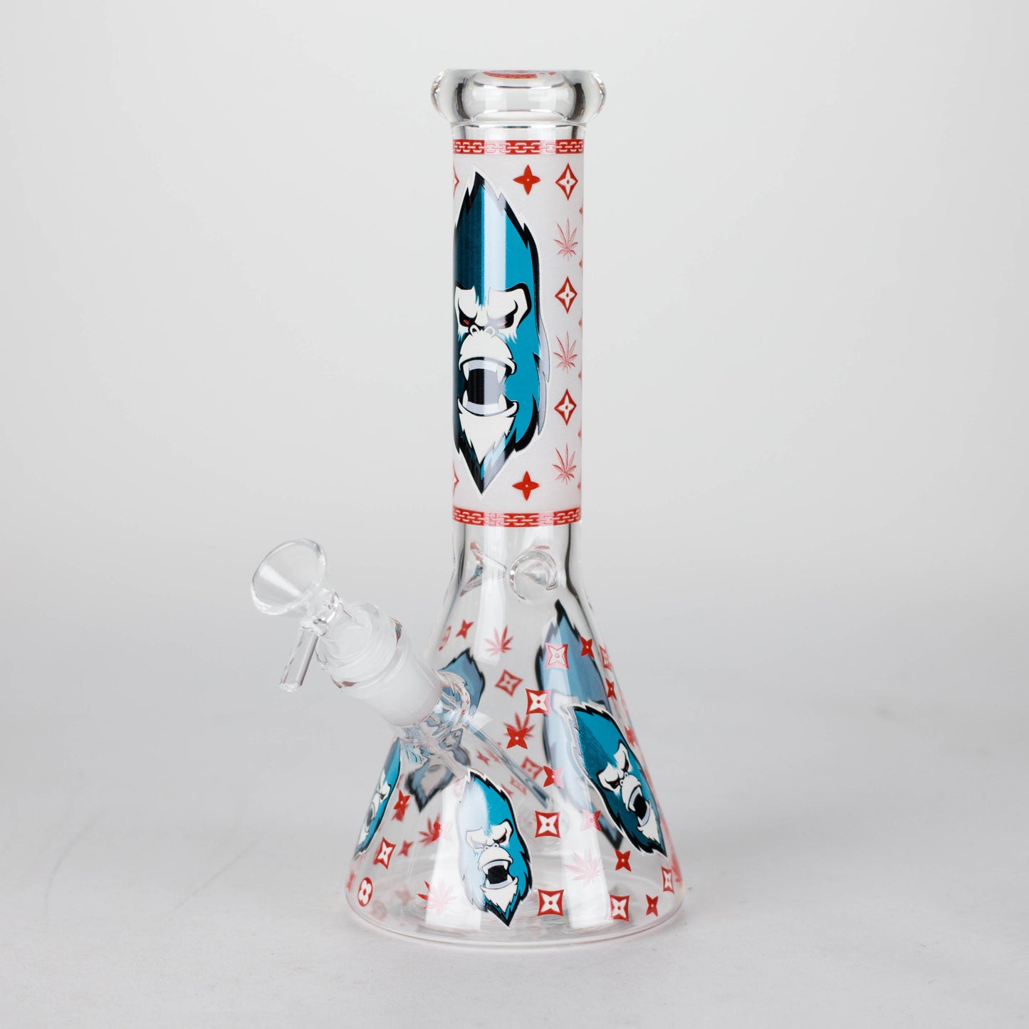 10" Gorilla Designs Glow In The Dark beaker bong In the Box