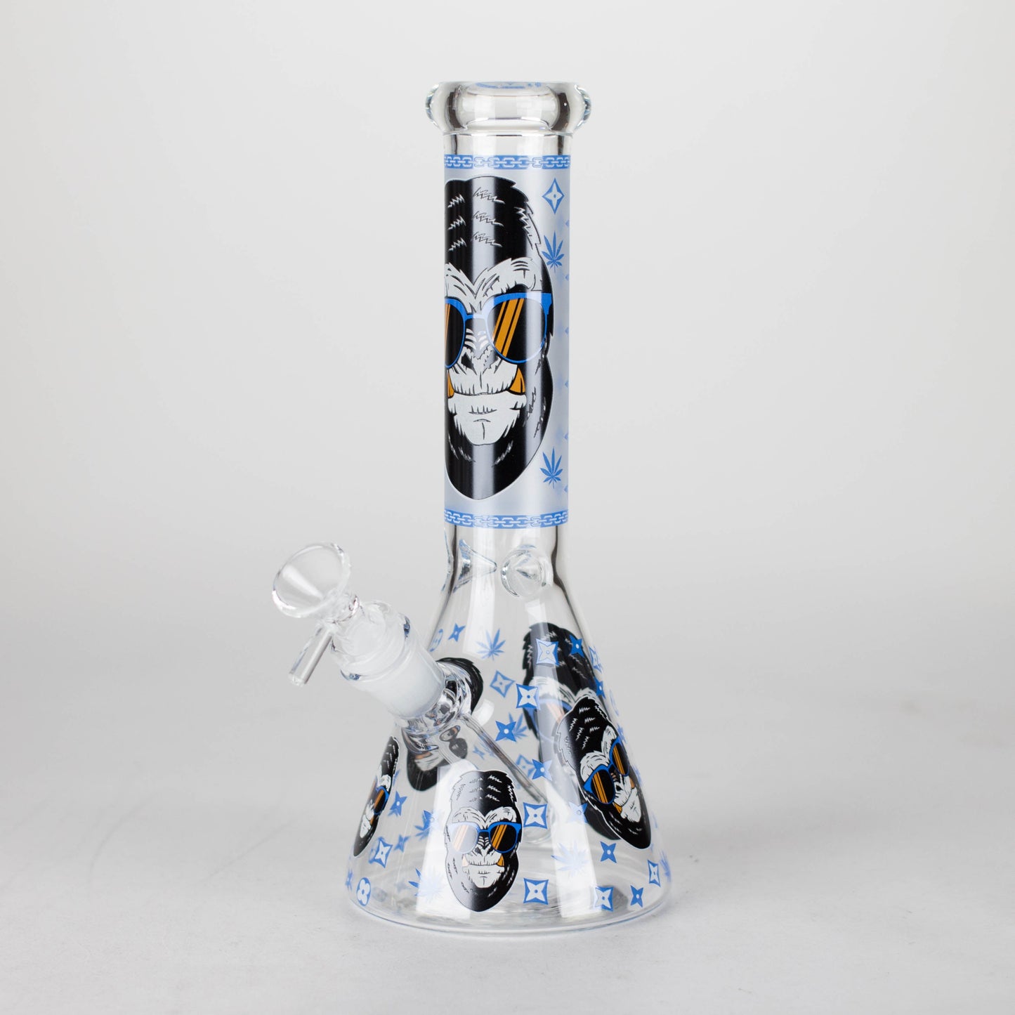 10" Gorilla Designs Glow In The Dark beaker bong In the Box