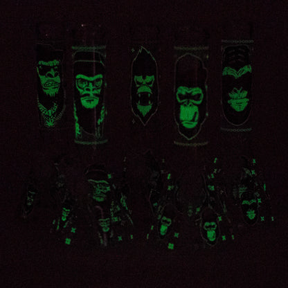 10" Gorilla Designs Glow In The Dark beaker bong In the Box