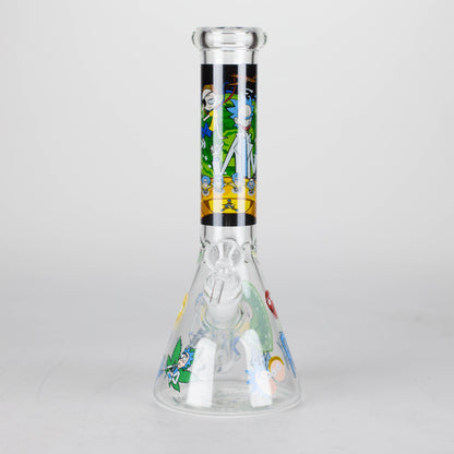 10" Cartoon Designs Glow In The Dark beaker bong In the Box