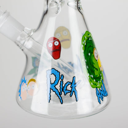 10" Cartoon Designs Glow In The Dark beaker bong In the Box