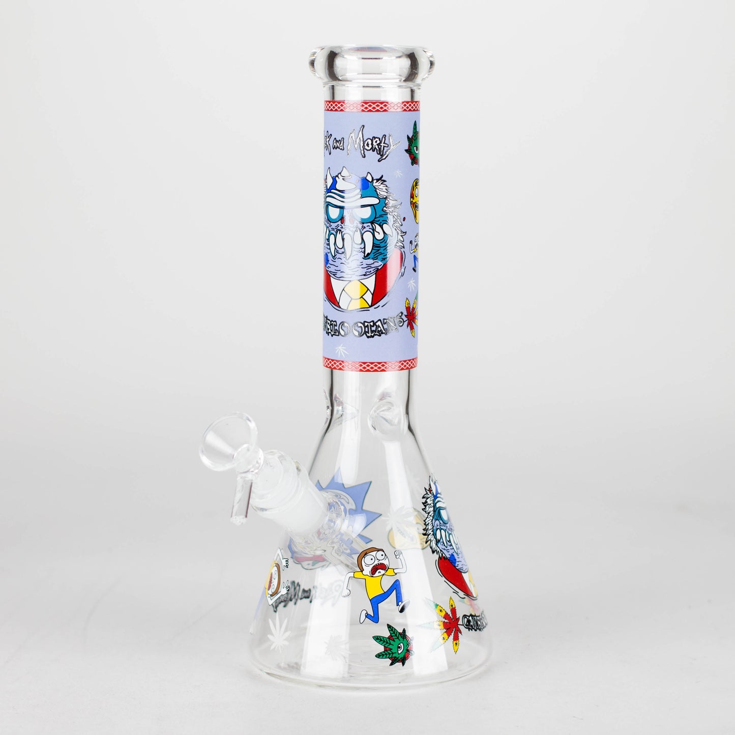 10" Cartoon Designs Glow In The Dark beaker bong In the Box
