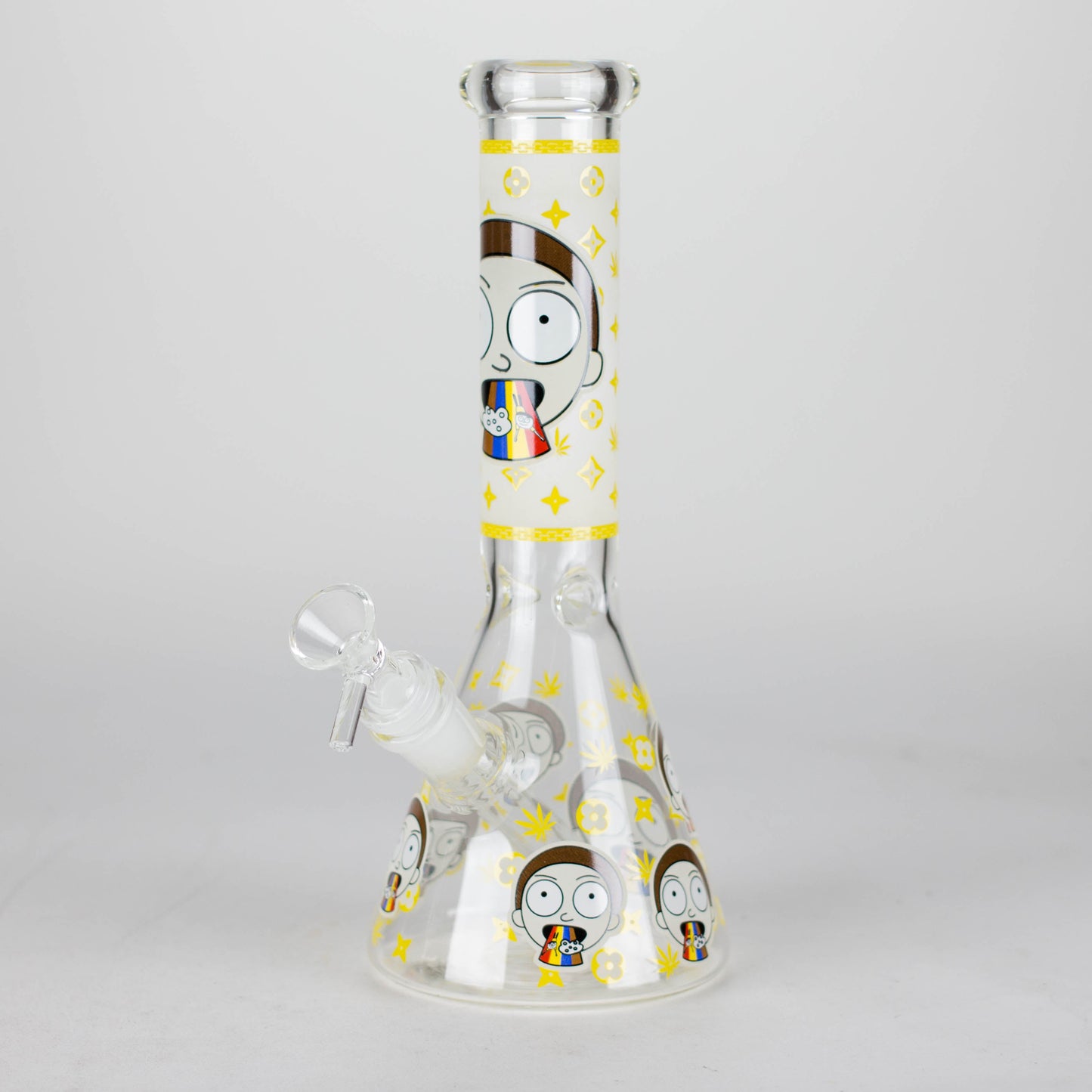 10" Cartoon Designs Glow In The Dark beaker bong In the Box