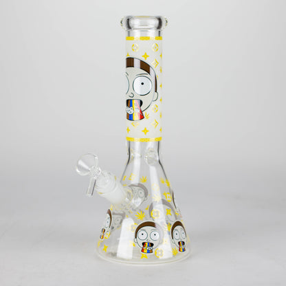 10" Cartoon Designs Glow In The Dark beaker bong In the Box