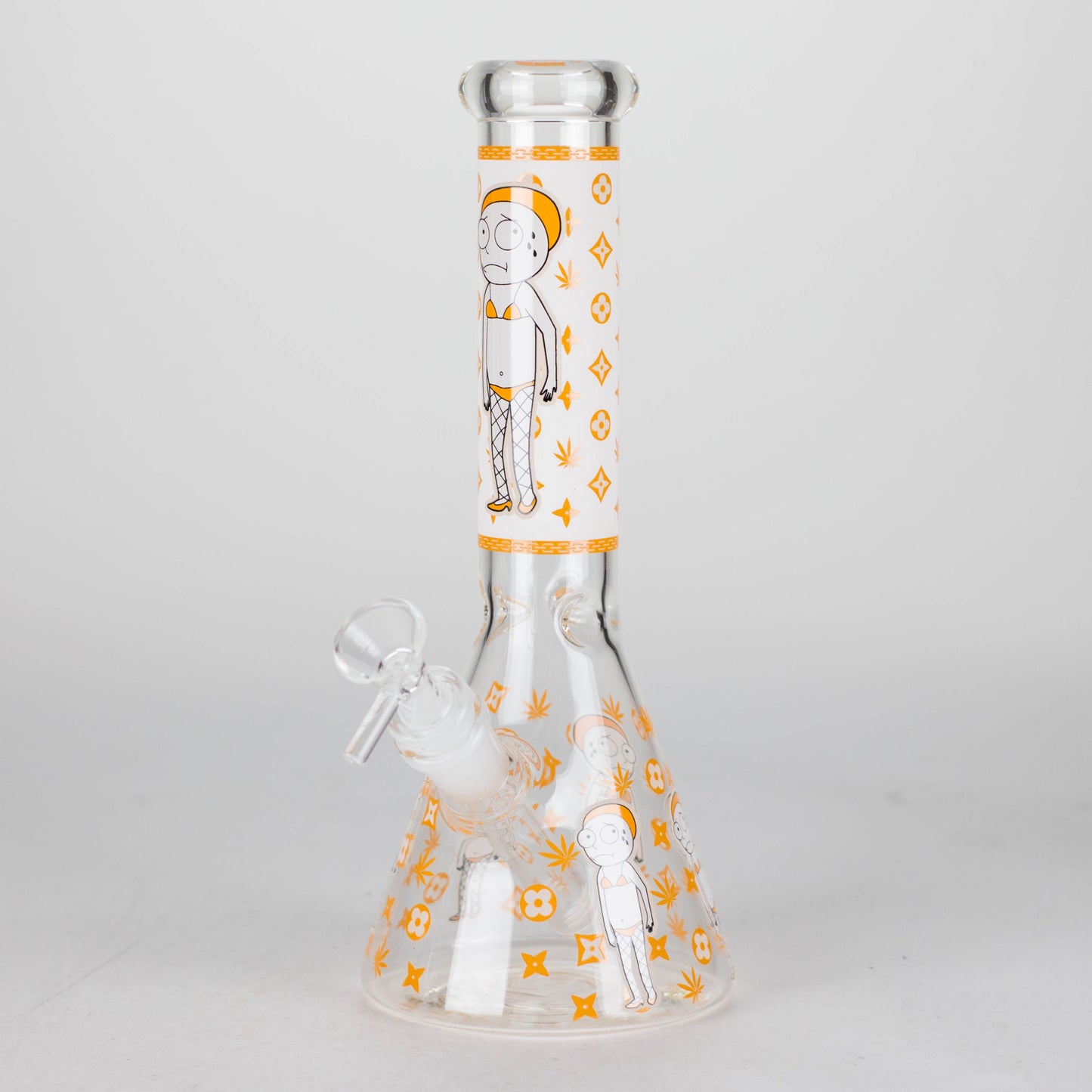10" Cartoon Designs Glow In The Dark beaker bong In the Box