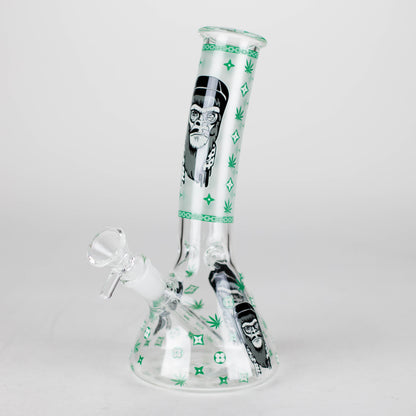 8.5" Gorilla Designs Glow In The Dark beaker bong In the Box
