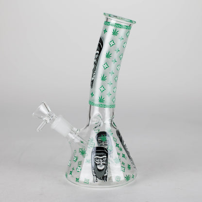8.5" Gorilla Designs Glow In The Dark beaker bong In the Box