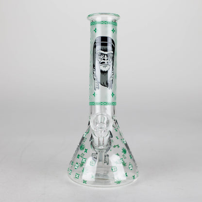 8.5" Gorilla Designs Glow In The Dark beaker bong In the Box