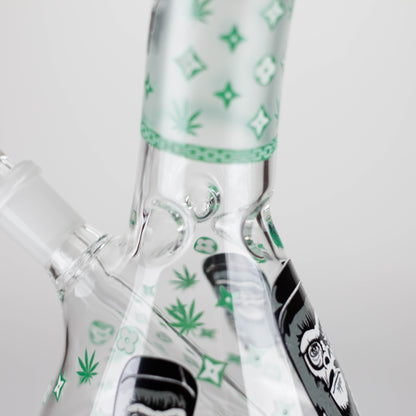 8.5" Gorilla Designs Glow In The Dark beaker bong In the Box