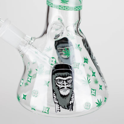8.5" Gorilla Designs Glow In The Dark beaker bong In the Box