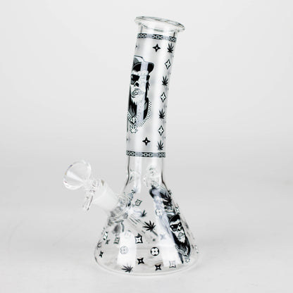 8.5" Gorilla Designs Glow In The Dark beaker bong In the Box