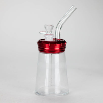 6" Glass Bong with Aluminum Cap
