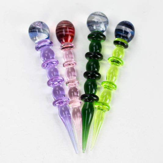 Shine glassworks | coloured Dabber with Dichro End-Made In Canada